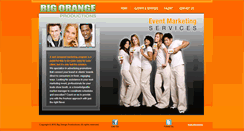 Desktop Screenshot of bigorangeproductions.com